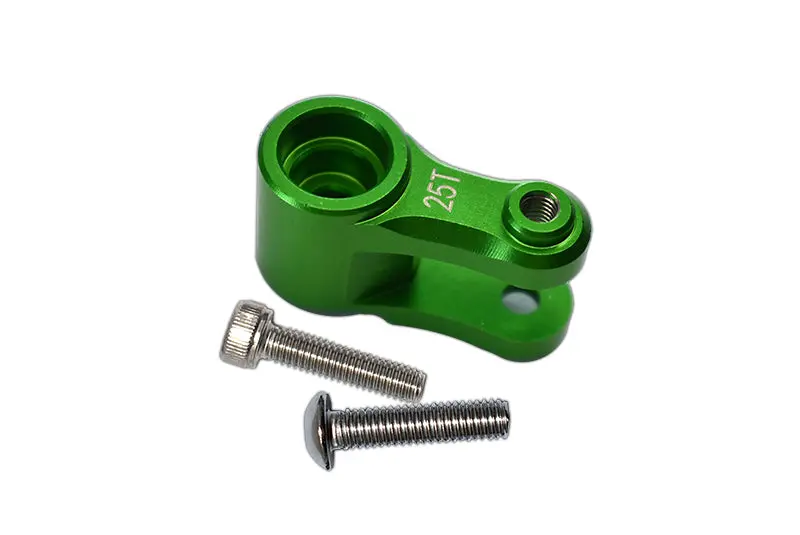 Aluminum 25T Servo Horn For Traxxas 1:10 4Wd Maxx 89076-4 / 4Wd Maxx With Widemaxx 89086-4 / 1:8 4Wd Maxx Slash 6S 102076-4 Upgrades - Green 1