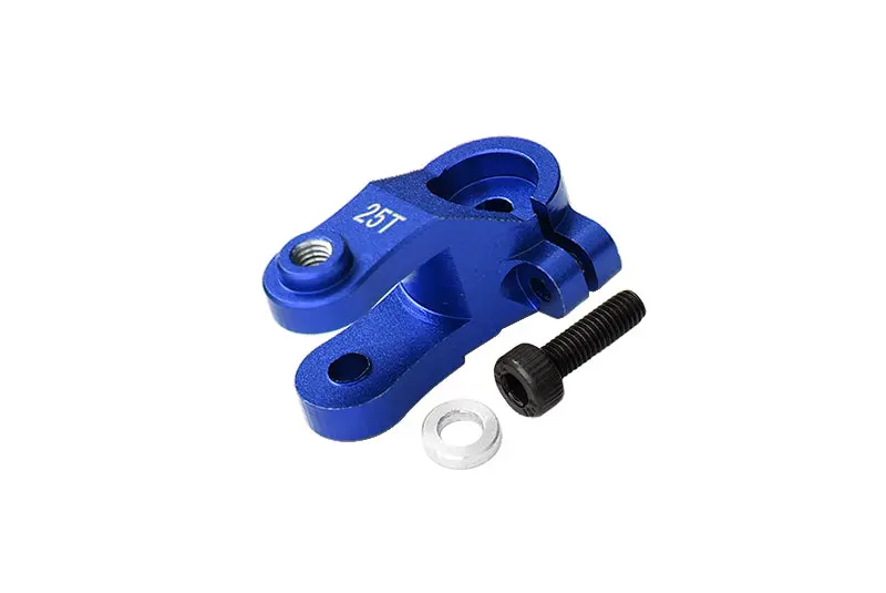 Aluminum 25T Standard Servo Horn For Traxxas 1:10 4Wd Maxx 89076-4 / 4Wd Maxx With Widemaxx 89086-4 / 1:8 4Wd Maxx Slash 6S 102076-4 Upgrades - Blue 1