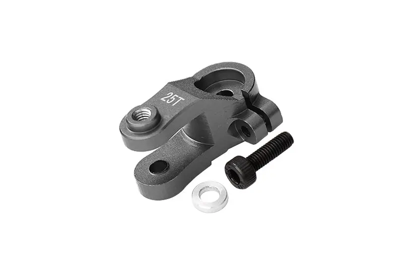 Aluminum 25T Standard Servo Horn For Traxxas 1:10 4Wd Maxx 89076-4 / 4Wd Maxx With Widemaxx 89086-4 / 1:8 4Wd Maxx Slash 6S 102076-4 Upgrades - Gray Silver 1