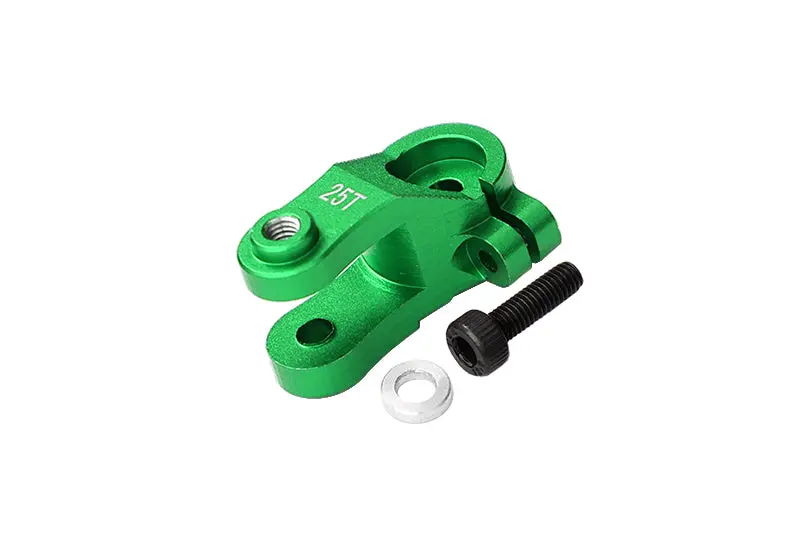 Aluminum 25T Standard Servo Horn For Traxxas 1:10 4Wd Maxx 89076-4 / 4Wd Maxx With Widemaxx 89086-4 / 1:8 4Wd Maxx Slash 6S 102076-4 Upgrades - Green 1