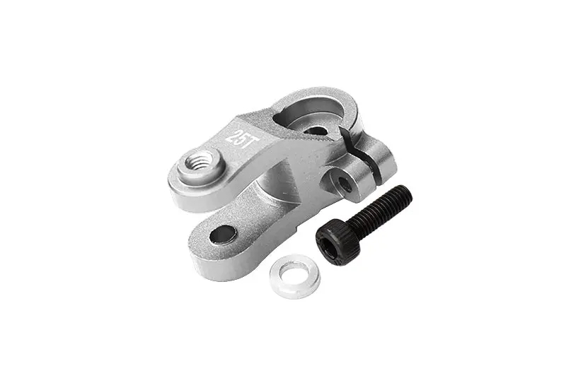Aluminum 25T Standard Servo Horn For Traxxas 1:10 4Wd Maxx 89076-4 / 4Wd Maxx With Widemaxx 89086-4 / 1:8 4Wd Maxx Slash 6S 102076-4 Upgrades - Silver 1