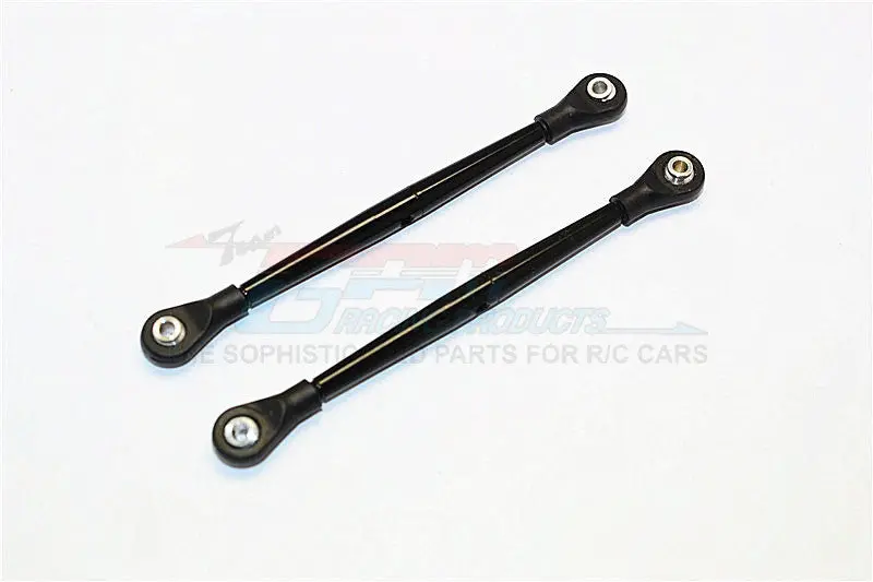 Aluminum 3Mm Clockwise And Anticlockwise Turnbuckles With 5.8X2.5X6mm Balls (Length 86Mm To 89Mm) - 1Pr Black 1