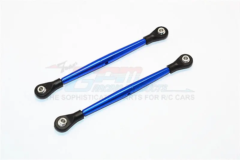 Aluminum 3Mm Clockwise And Anticlockwise Turnbuckles With 5.8X2.5X6mm Balls (Length 86Mm To 89Mm) - 1Pr Blue 1