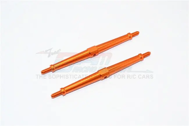 Aluminum 4Mm Clockwise And Anticlockwise Turnbuckles (Total Length 102Mm - Both Side Thread 9.5Mm) - 1Pr Orange 1