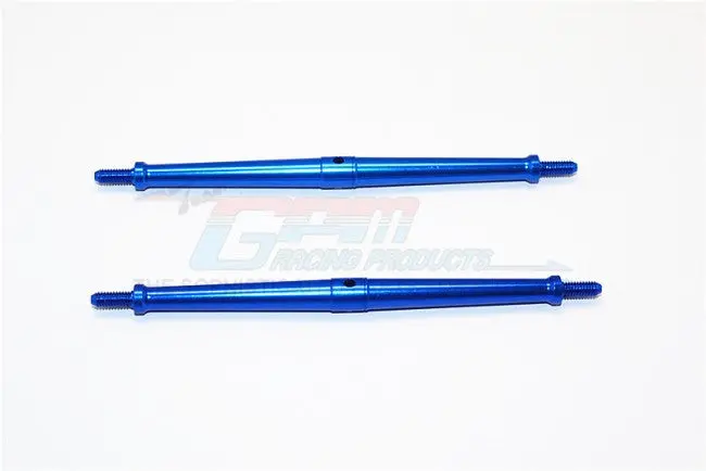 Aluminum 4Mm Clockwise And Anticlockwise Turnbuckles (Total Length 120.5Mm - Both Side Thread 10Mm) - 1Pr Blue 1