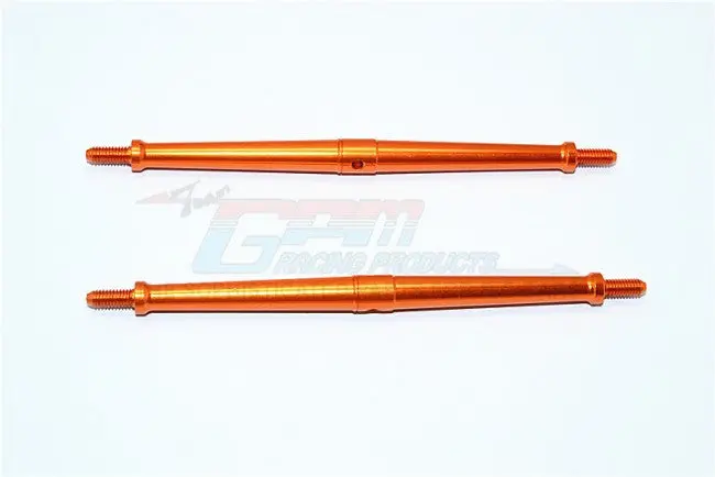 Aluminum 4Mm Clockwise And Anticlockwise Turnbuckles (Total Length 120.5Mm - Both Side Thread 10Mm) - 1Pr Orange 1