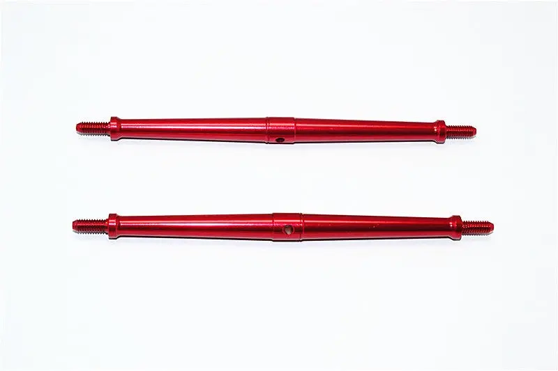 Aluminum 4Mm Clockwise And Anticlockwise Turnbuckles (Total Length 120.5Mm - Both Side Thread 10Mm) - 1Pr Red 1