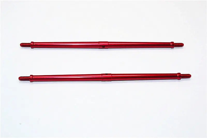 Aluminum 4Mm Clockwise And Anticlockwise Turnbuckles (Total Length 147.5Mm - Both Side Thread 10Mm) - 1Pr Red 1
