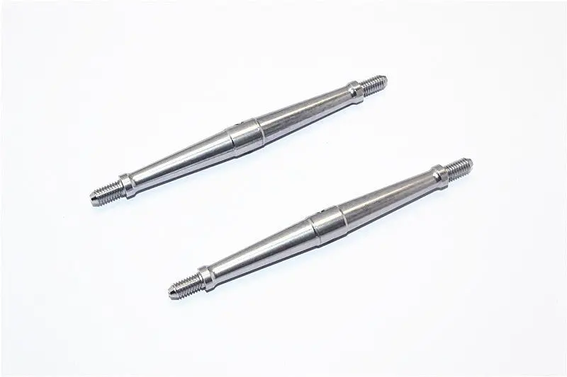 Aluminum 4Mm Clockwise And Anticlockwise Turnbuckles (Total Length 85.5Mm - Both Side Thread 8.5Mm) - 1Pr Gray Silver 1