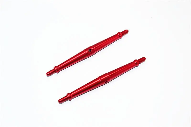 Aluminum 4Mm Clockwise And Anticlockwise Turnbuckles (Total Length 85.5Mm - Both Side Thread 8.5Mm) - 1Pr Red 1