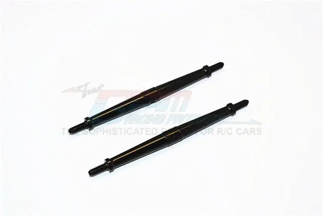 Aluminum 4Mm Clockwise And Anticlockwise Turnbuckles (Total Length 96Mm - Both Side Thread 10Mm) - 1Pr Black 1