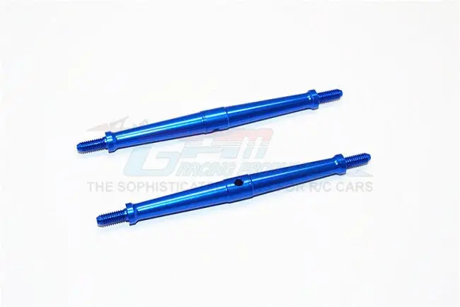Aluminum 4Mm Clockwise And Anticlockwise Turnbuckles (Total Length 96Mm - Both Side Thread 10Mm) - 1Pr Blue 1