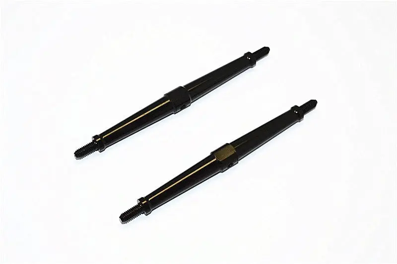 Aluminum 4Mm Clockwise And Anticlockwise Turnbuckles (Total Length 97.5Mm - Both Side Thread 9.5Mm) - 1Pr Black 1