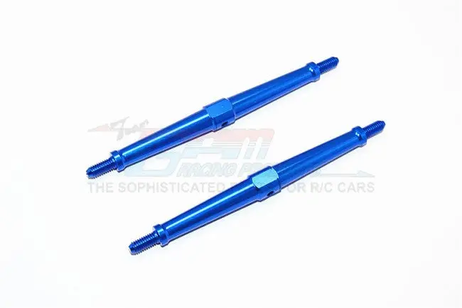 Aluminum 4Mm Clockwise And Anticlockwise Turnbuckles (Total Length 97.5Mm - Both Side Thread 9.5Mm) - 1Pr Blue 1