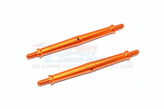 Aluminum 5Mm Clockwise And Anticlockwise Turnbuckles (Total Length 101Mm - Both Side Thread 11Mm) - 1Pr Orange 1