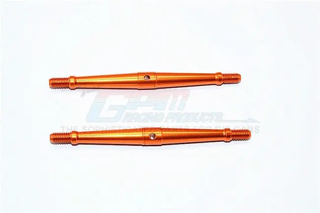 Aluminum 5Mm Clockwise And Anticlockwise Turnbuckles (Total Length 90Mm - Both Side Thread 9.5Mm) - 1Pr Orange 1