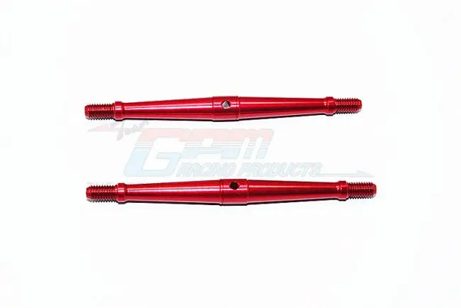 Aluminum 5Mm Clockwise And Anticlockwise Turnbuckles (Total Length 90Mm - Both Side Thread 9.5Mm) - 1Pr Red 1