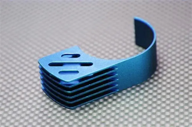Aluminum 6-Fins Motor Heat Sink - 1Pc Blue 1