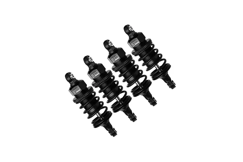 Aluminum 6061 Alloy Front+Rear (60Mm) Oil Filled Ultra Shocks For Traxxas 1/10 4-Tec Drift Ford Mustang Rwd Drift Car Rtr 105237-4 Upgrades - Black 1