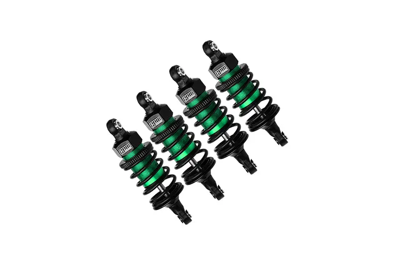 Aluminum 6061 Alloy Front+Rear (60Mm) Oil Filled Ultra Shocks For Traxxas 1/10 4-Tec Drift Ford Mustang Rwd Drift Car Rtr 105237-4 Upgrades - Green 1