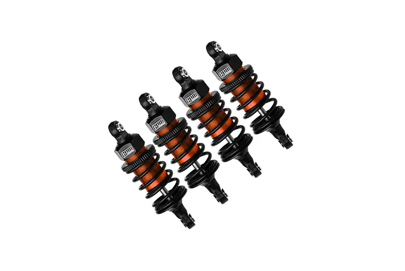 Aluminum 6061 Alloy Front+Rear (60Mm) Oil Filled Ultra Shocks For Traxxas 1/10 4-Tec Drift Ford Mustang Rwd Drift Car Rtr 105237-4 Upgrades - Orange 1