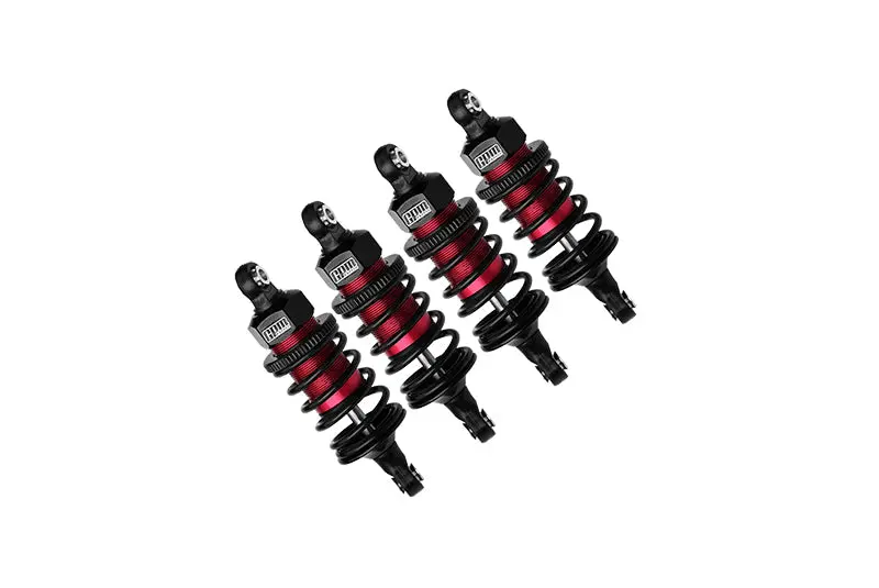 Aluminum 6061 Alloy Front+Rear (60Mm) Oil Filled Ultra Shocks For Traxxas 1/10 4-Tec Drift Ford Mustang Rwd Drift Car Rtr 105237-4 Upgrades - Red 1