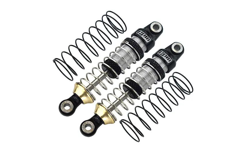 Aluminum 6061 Front Or Rear Adjustable Spring Damper 52Mm For Traxxas 1:18 Trx4m Ford Bronco Crawler 97074-1 / Trx4m Land Rover Defender 97054-1 / Trx4m K10 High Trail Crawler 97064-1 - Silver 1