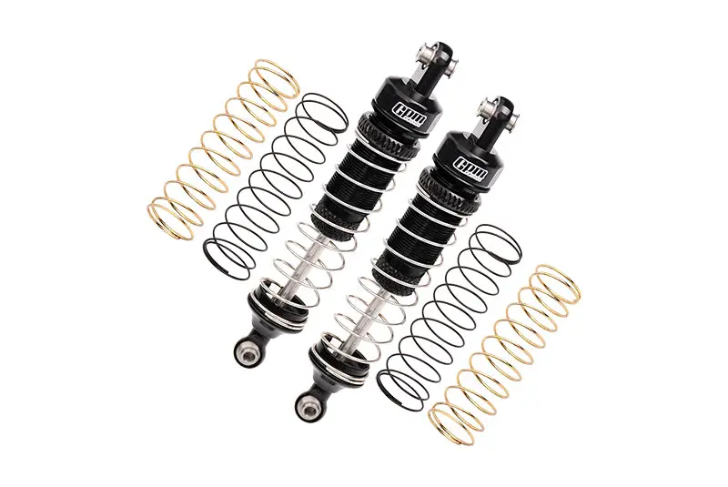 Aluminum 6061 Front Or Rear Shocks For Losi 1/18 Mini Lmt 4X4 Brushed Monster Truck Rtr-Los01026 Upgrade Parts - Black 1