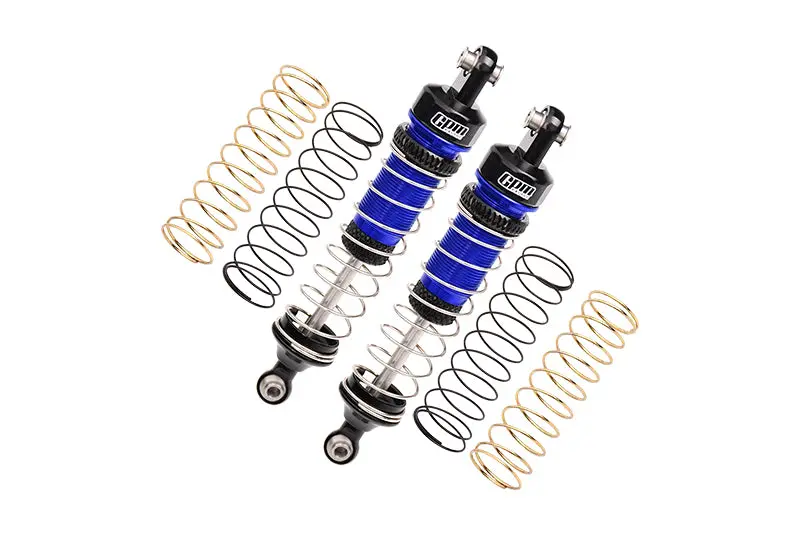 Aluminum 6061 Front Or Rear Shocks For Losi 1/18 Mini Lmt 4X4 Brushed Monster Truck Rtr-Los01026 Upgrade Parts - Blue 1