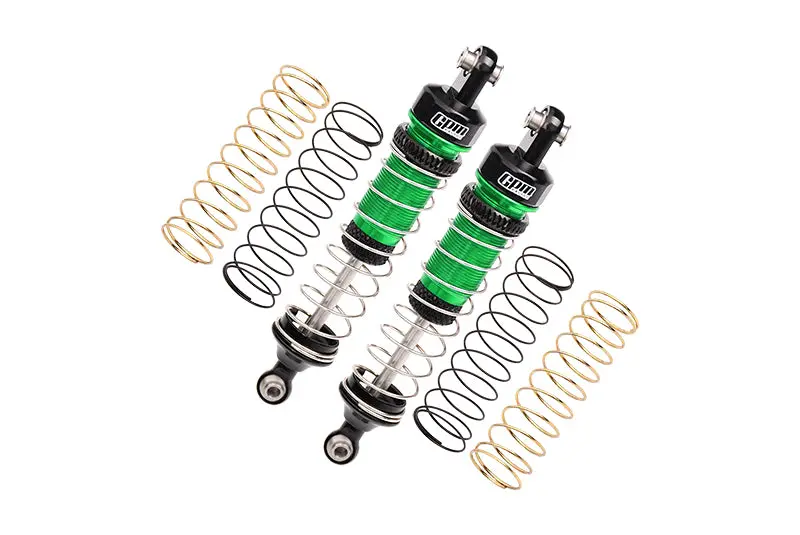 Aluminum 6061 Front Or Rear Shocks For Losi 1/18 Mini Lmt 4X4 Brushed Monster Truck Rtr-Los01026 Upgrade Parts - Green 1