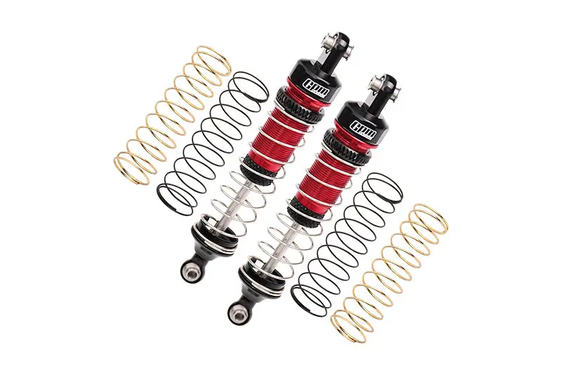 Aluminum 6061 Front Or Rear Shocks For Losi 1/18 Mini Lmt 4X4 Brushed Monster Truck Rtr-Los01026 Upgrade Parts - Red 1