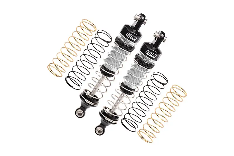 Aluminum 6061 Front Or Rear Shocks For Losi 1/18 Mini Lmt 4X4 Brushed Monster Truck Rtr-Los01026 Upgrade Parts - Silver 1