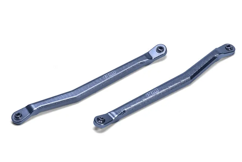 Aluminum 6061 Rear Chassis Links For Axial 1:10 Yeti 4Wd Rock Racer - Gray Silver 1