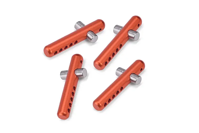 Aluminum 6061 + Stainless Steel Front+Rear Body Post For Arrma 1:7 Infraction 6S Blx-Ara109001 / Infraction 6S V2-Ara7615v2 Upgrade Parts - Orange 1