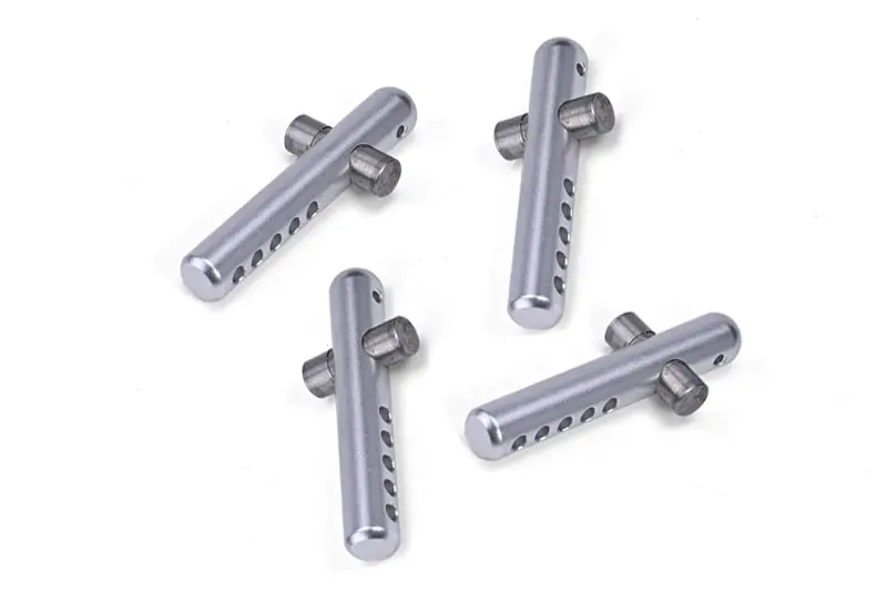 Aluminum 6061 + Stainless Steel Front+Rear Body Post For Arrma 1:7 Infraction 6S Blx-Ara109001 / Infraction 6S V2-Ara7615v2 Upgrade Parts - Silver 1
