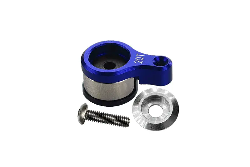 Aluminum 6061-T6 20T Servo Horn With Built-In Spring For Losi 1/18 Mini-T 2.0 2Wd Stadium Truck Upgrades - Blue 1