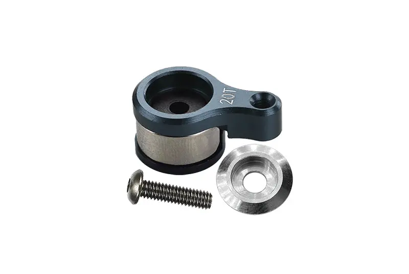 Aluminum 6061-T6 20T Servo Horn With Built-In Spring For Losi 1/18 Mini-T 2.0 2Wd Stadium Truck Upgrades - Gray Silver 1