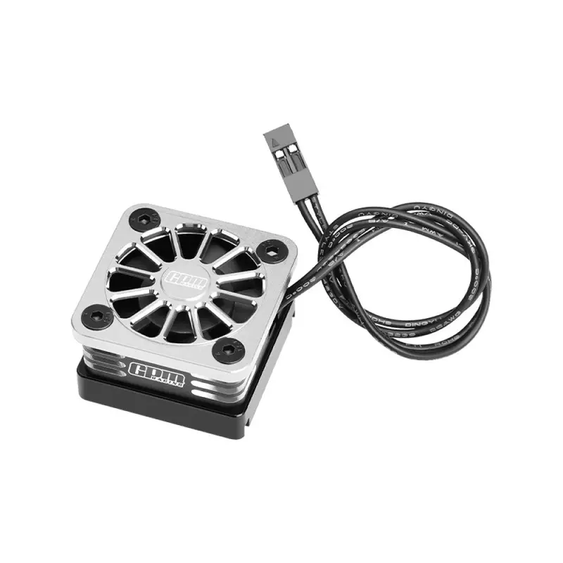 Aluminum 6061-T6 Alloy Esc High Speed Cooling Fan 20000 Rpm (Bl-2S: 3383 And Velineon Vxl-3S: 3355R) For Traxxas 1:16 Mini Xrt / Mini Maxx / 1:8 Jato 4X4 / 1:10 Slash Mudboss / Ford Fiesta St Rally - Silver 1