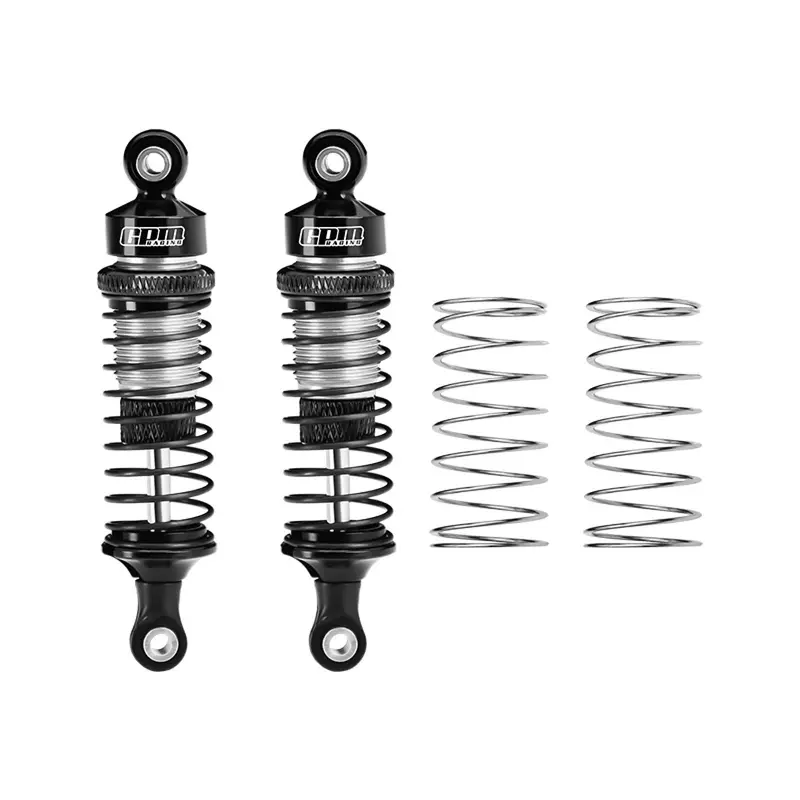 Aluminum 6061-T6 Alloy Front Adjustable Spring Shock Absorber 70Mm For Tamiya 1:10 Dt-04 R/C Fighter Nxgen-58741 Upgrades - Silver 1