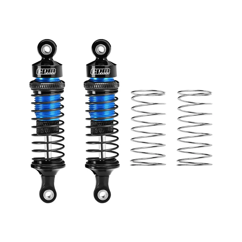 Aluminum 6061-T6 Alloy Front Adjustable Spring Shock Absorber 70Mm For Tamiya 1:10 Dt-04 R/C Fighter Nxgen-58741 Upgrades - Sky Blue 1