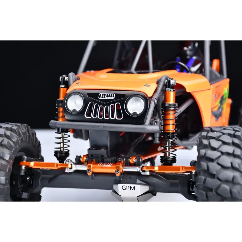 Aluminum 6061-T6 Alloy Front And Rear Adjustable Progressive 89Mm Spring Damper Shock Absorber 4Pc Set For Vanquish 1:10 H10 Optic Kit / Yokohama Rtr / Sparco Rtr Rock Crawler Upgrades - Blue 2
