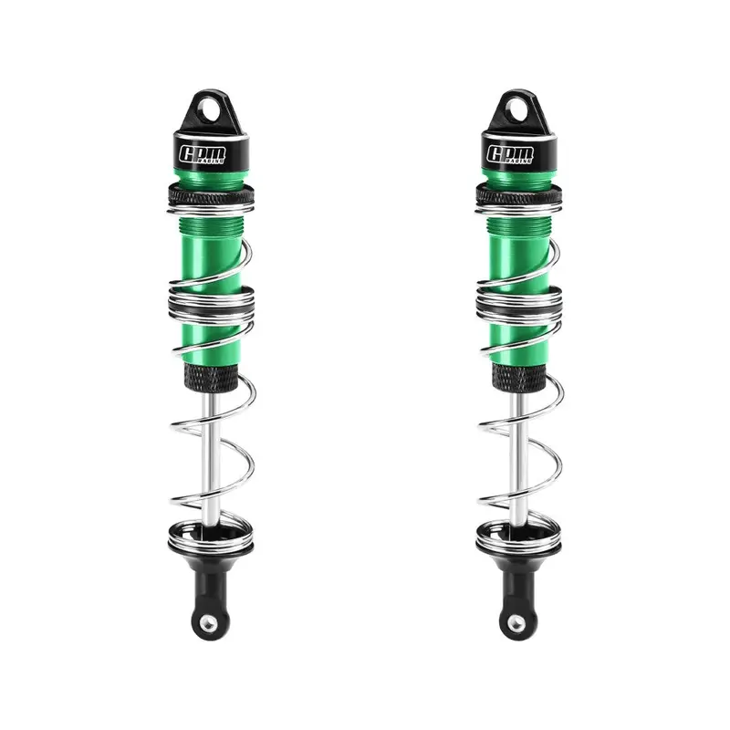 Aluminum 6061-T6 Alloy Front Double Section Spring Shock 125Mm For Losi 1/6 8Ight-X Super Lasernut 4Wd Brushless Buggy Rtr-Los04019 Upgrades - Green 1