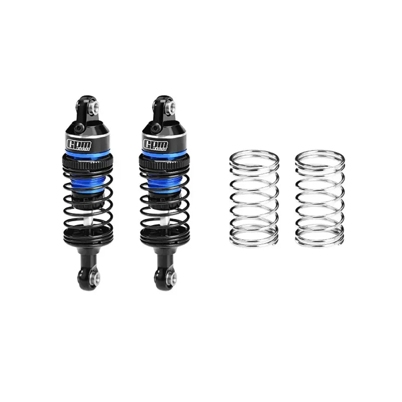 Aluminum 6061-T6 Alloy Front Or Rear Adjustable Progressive Spring Shock 63Mm For Traxxas 1/16 Mini Slash 4X4 Short Course Truck-108164-1 Upgrades - Blue 1