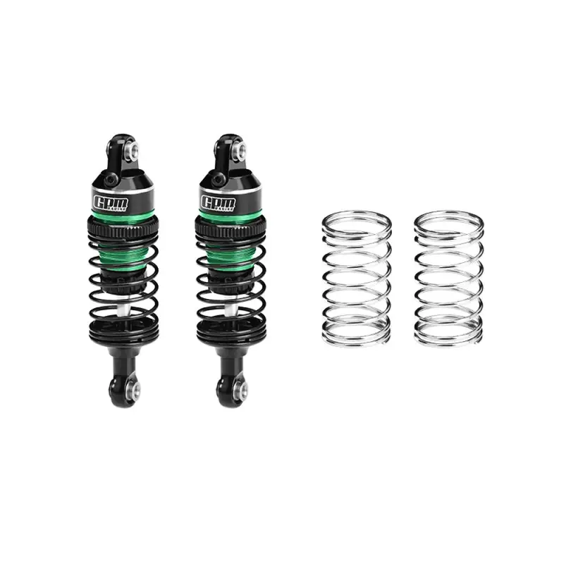 Aluminum 6061-T6 Alloy Front Or Rear Adjustable Progressive Spring Shock 63Mm For Traxxas 1/16 Mini Slash 4X4 Short Course Truck-108164-1 Upgrades - Green 1