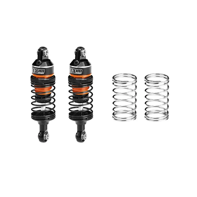 Aluminum 6061-T6 Alloy Front Or Rear Adjustable Progressive Spring Shock 63Mm For Traxxas 1/16 Mini Slash 4X4 Short Course Truck-108164-1 Upgrades - Orange 1