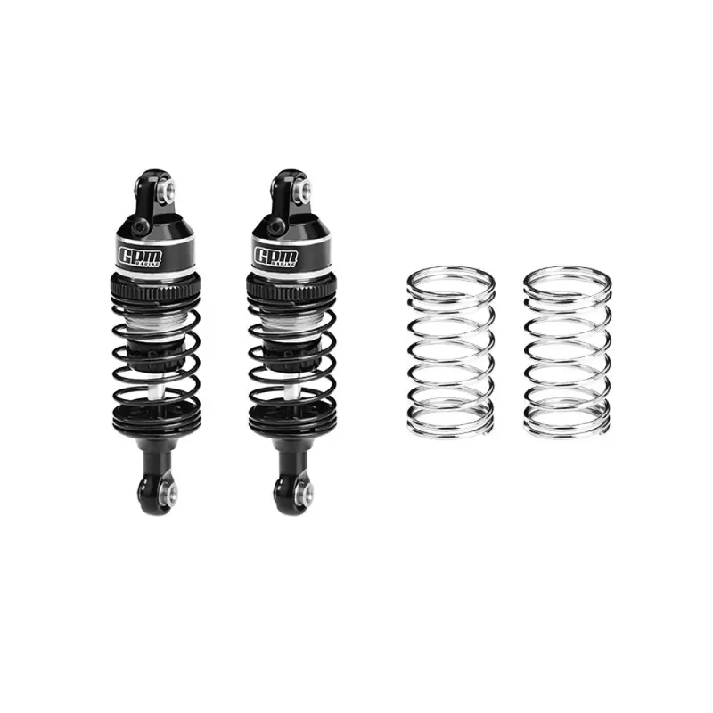 Aluminum 6061-T6 Alloy Front Or Rear Adjustable Progressive Spring Shock 63Mm For Traxxas 1/16 Mini Slash 4X4 Short Course Truck-108164-1 Upgrades - Silver 1
