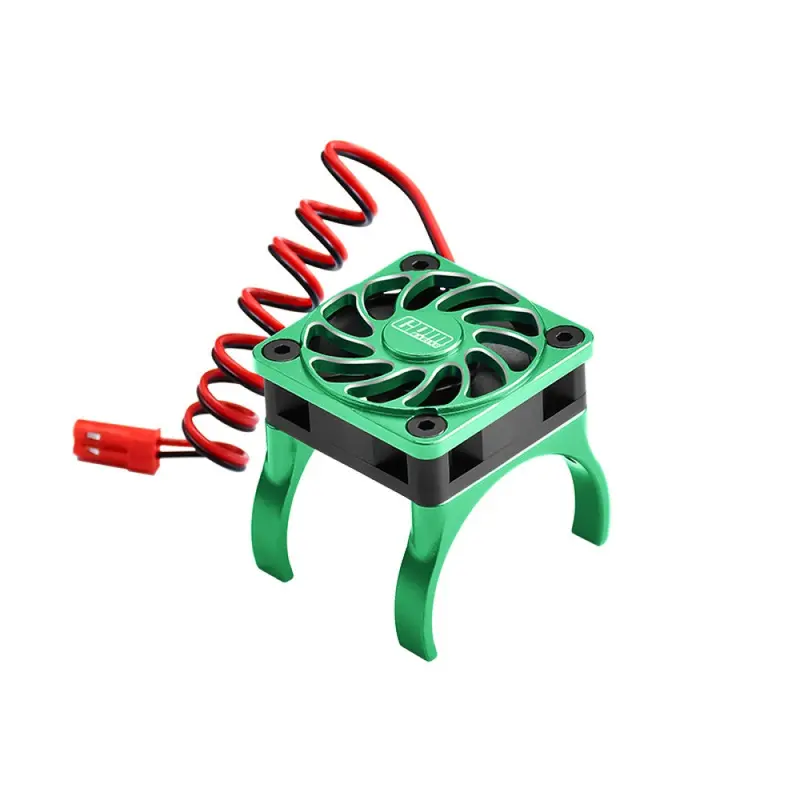 Aluminum 6061-T6 Alloy High Speed Cooling Fan 18000 Rpm Compatible With 36Mm Motor For Traxxas 1:16 Mini Maxx / Mini Xrt 3S / 1/8 Jato 2S 4S Upgrade Parts - Green 1