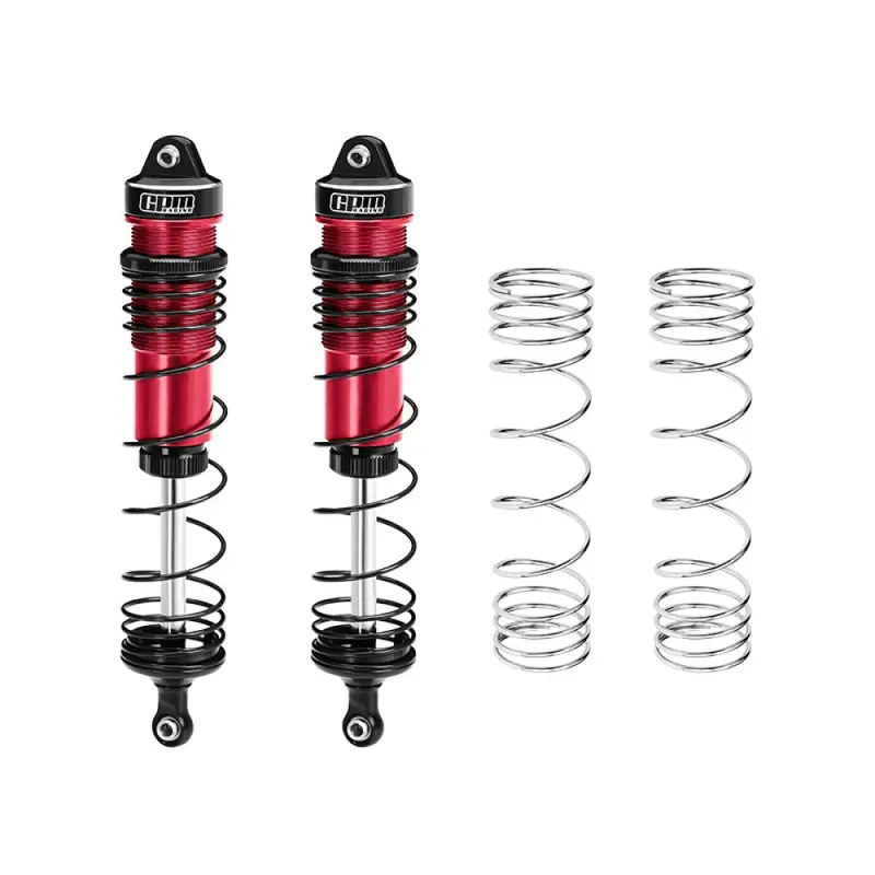 Aluminum 6061-T6 Alloy Progressive Spring Front Shock 132Mm For Arrma 1/8 Mojave 4X4 4S Blx Desert Truck Rtr-Ara4404 Upgrades - Red 1