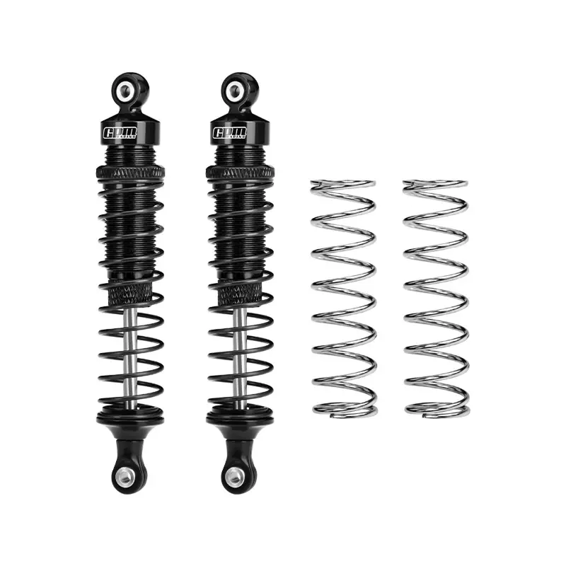 Aluminum 6061-T6 Alloy Rear Adjustable Spring Shock Absorber 95Mm For Tamiya 1:10 Dt-04 R/C Fighter Nxgen-58741 Upgrades - Black 1