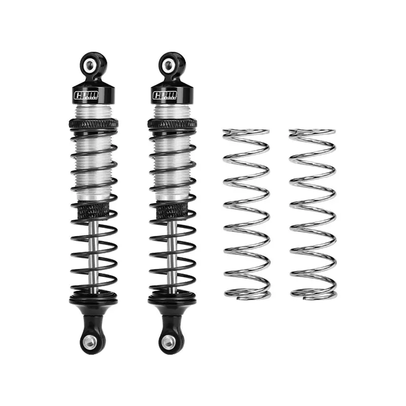 Aluminum 6061-T6 Alloy Rear Adjustable Spring Shock Absorber 95Mm For Tamiya 1:10 Dt-04 R/C Fighter Nxgen-58741 Upgrades - Silver 1